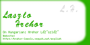 laszlo hrehor business card